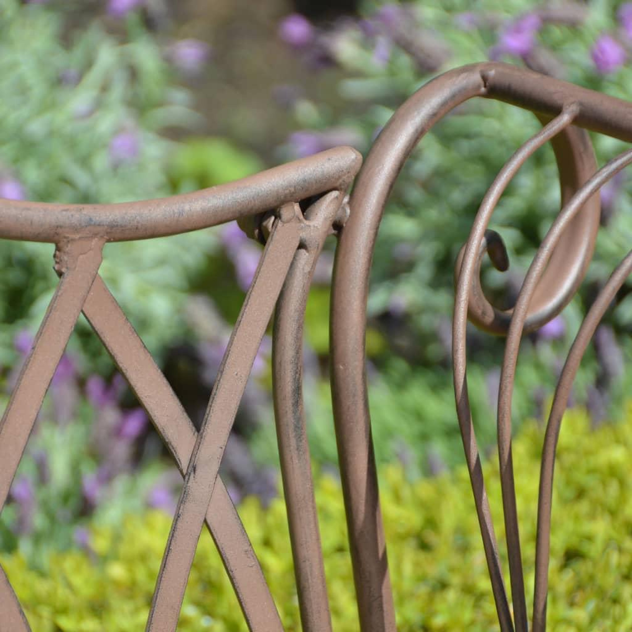 Voir la diapositive 3 : ESSCHERT DESIGN Esschert Design Banc de jardin metal de style anglais ancien MF009