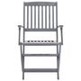 Voir la diapositive 5 : VIDAXL Chaises pliables d'exterieur lot de 4 et coussins Bois d'acacia