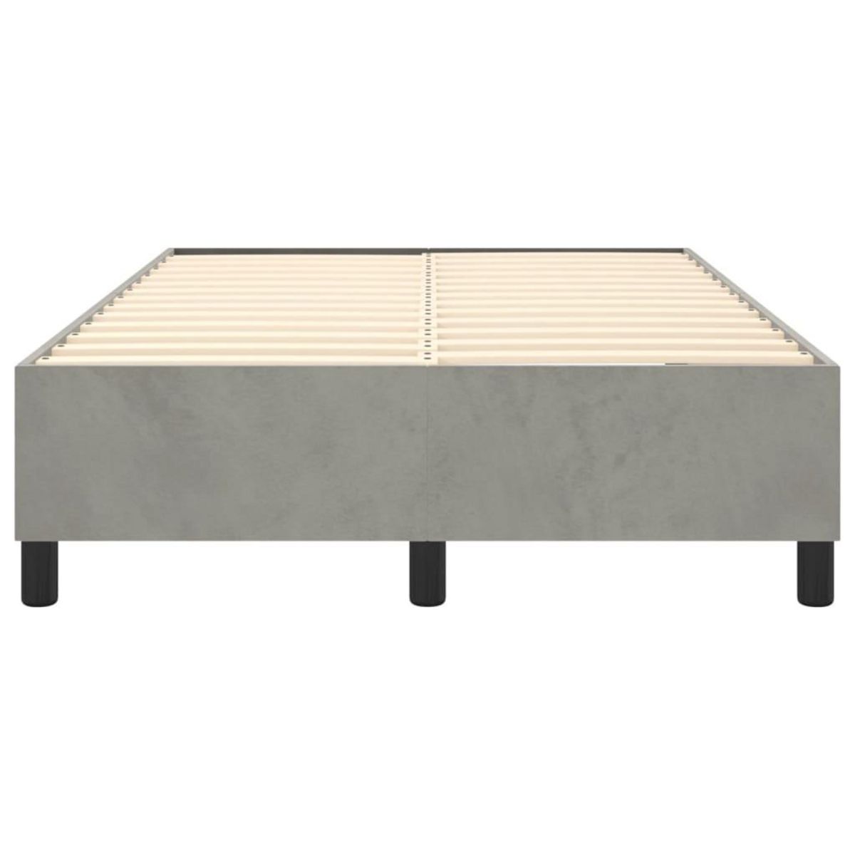 VIDAXL Cadre de lit sans matelas gris clair 120x200 cm velours