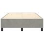 Voir la diapositive 5 : VIDAXL Cadre de lit sans matelas gris clair 120x200 cm velours