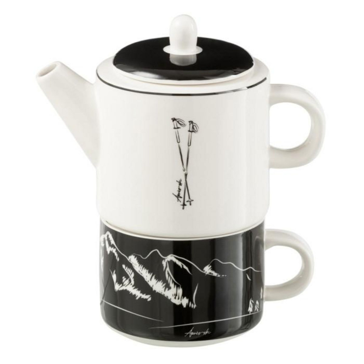 Paris Prix Théière Avec Tasse  Après-Ski  78cl Blanc