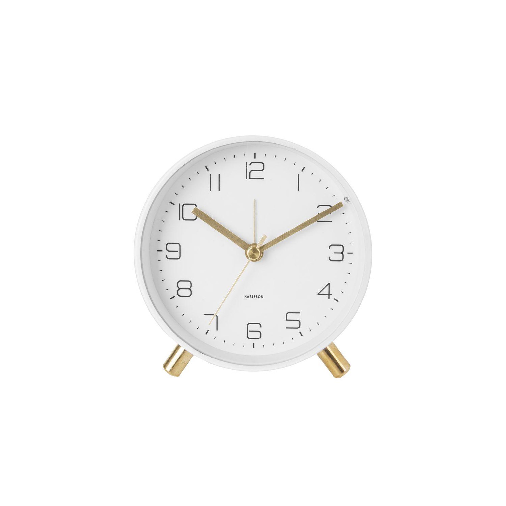 Voir la diapositive 2 : Karlsson Horloge réveil en métal lofty - diam. 11 cm