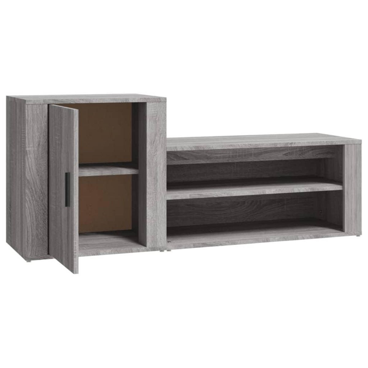 VIDAXL Armoire a chaussures Sonoma gris 130x35x54 cm Bois d'ingenierie