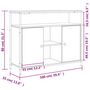 Voir la diapositive 6 : VIDAXL Buffet chene sonoma 100x35x80 cm bois d'ingenierie