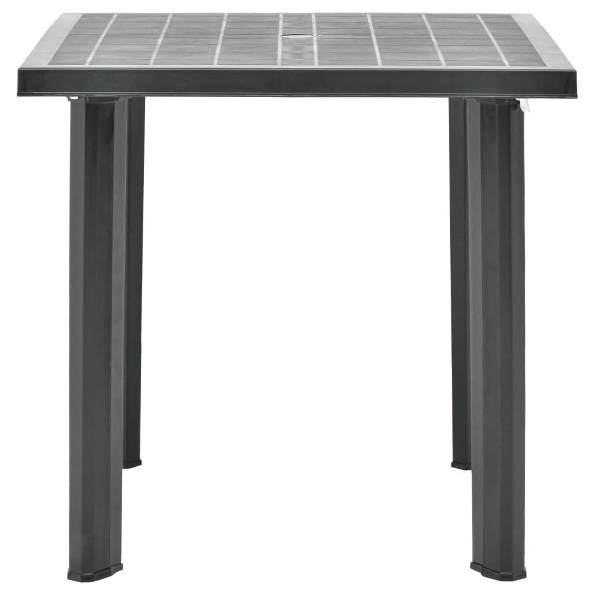 Voir la diapositive 2 : VIDAXL Table de jardin Anthracite 80x75x72 cm Plastique