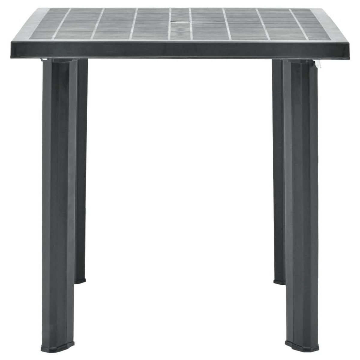 VIDAXL Table de jardin Anthracite 80x75x72 cm Plastique