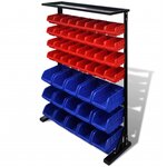 VIDAXL Etagere a outils de garage Bleu et rouge