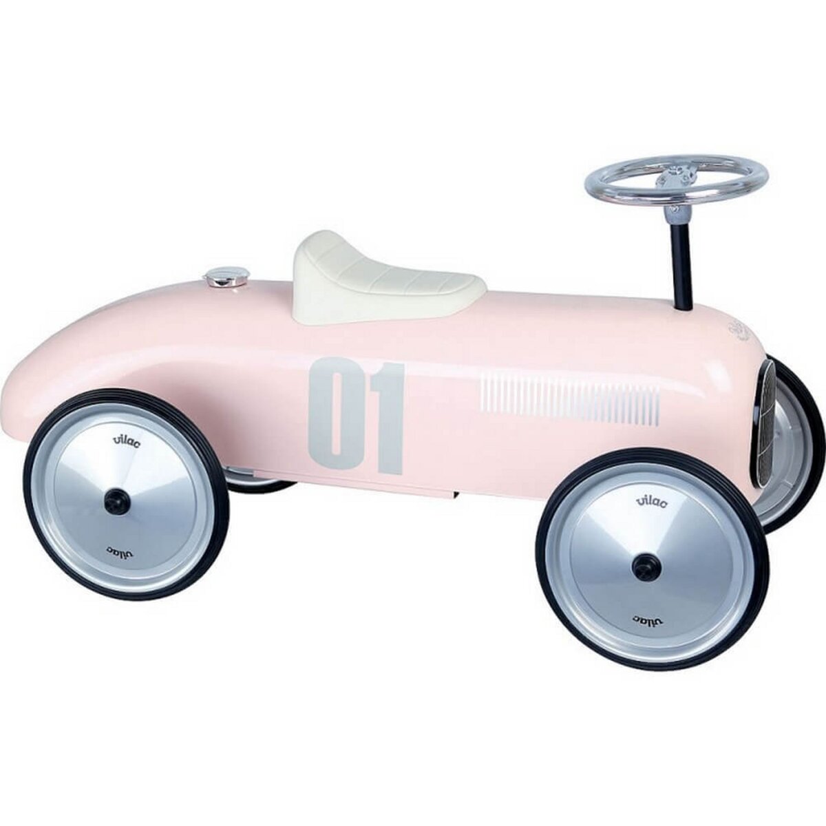 Porteur voiture vintage rose tendre - VILAC - Loisir-Plein-Air