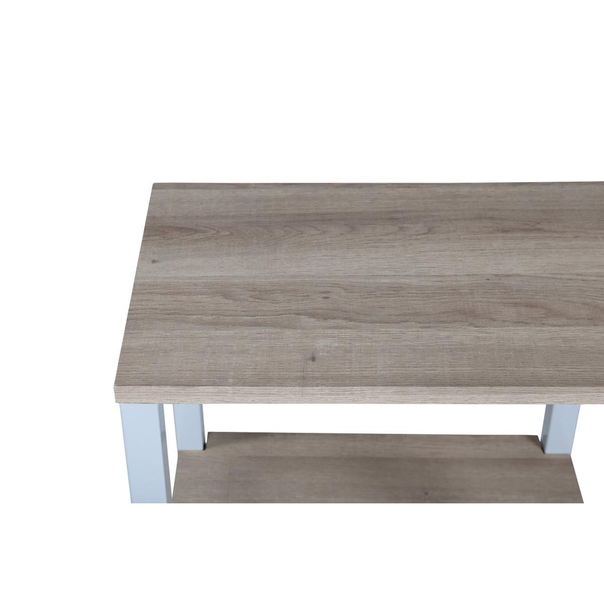 Voir la diapositive 5 : Paris Prix Table de chevet double  rise  70cm naturel & gris