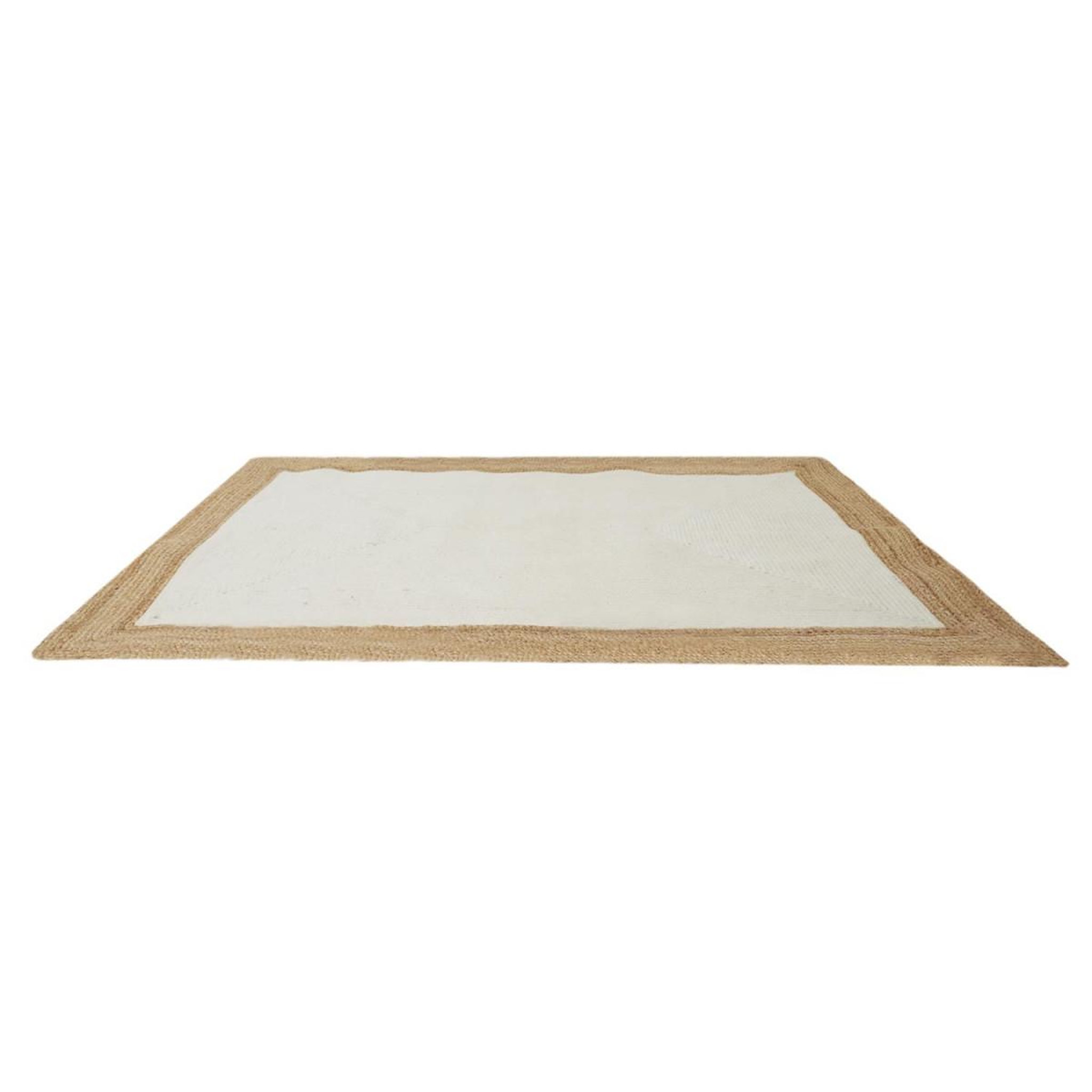 Voir la diapositive 2 : The Home Deco Factory Tapis déco en jute  rodame  120x170cm écru