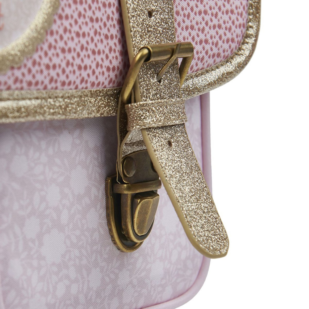 AUCHAN Cartable 38 cm CP/CE1/CE2 rose et doré Be Wild