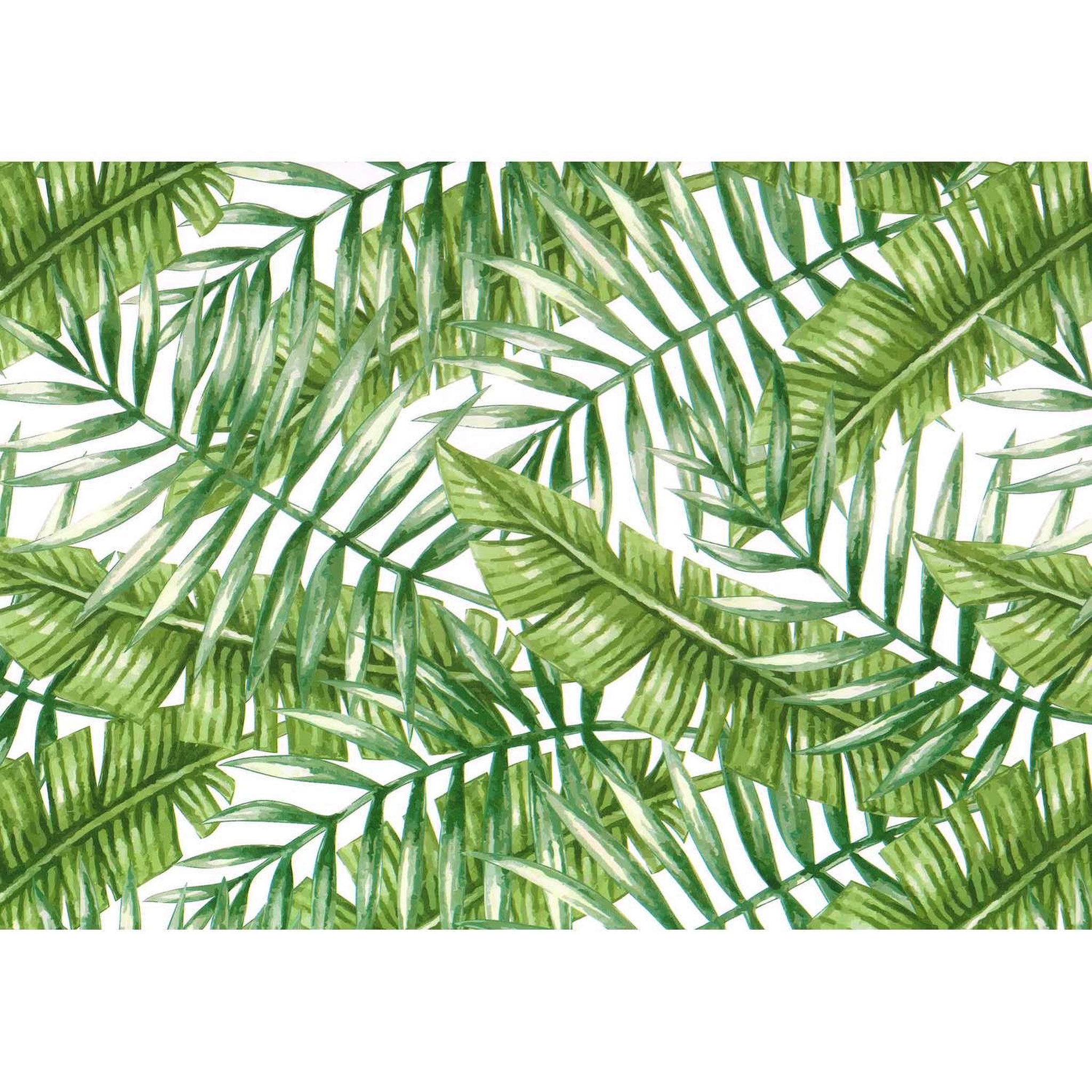 HABITABLE Adhésif décoratif à motif palmier - vert