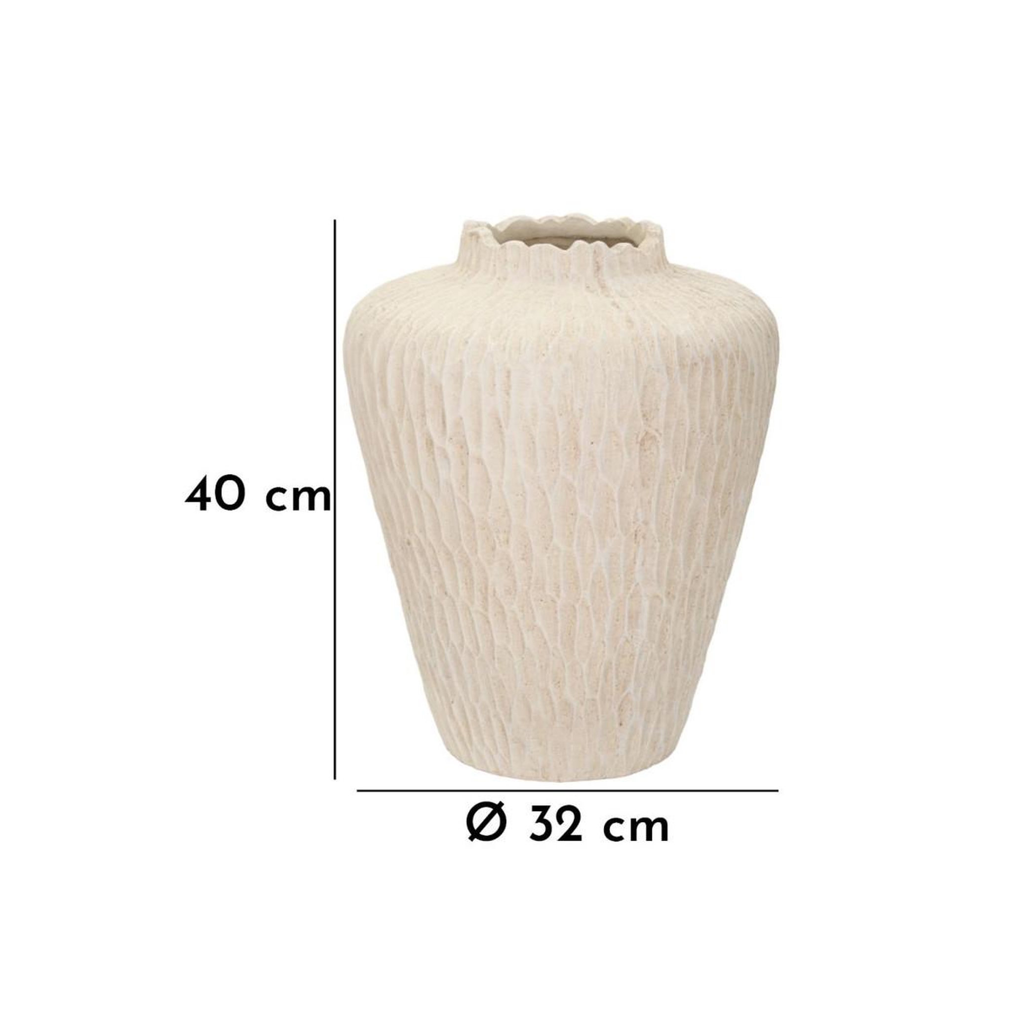 Voir la diapositive 6 : Paris Prix Vase design  shade  40cm crème