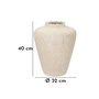Voir la diapositive 6 : Paris Prix Vase Design  Shade  40cm Crème