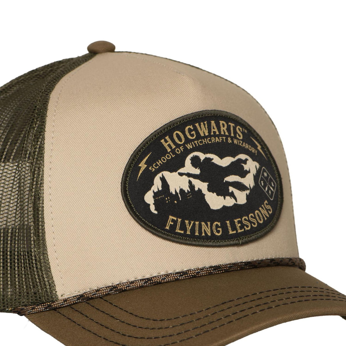CAPSLAB Casquette trucker premium avec filet et patch Harry Potter Flying2