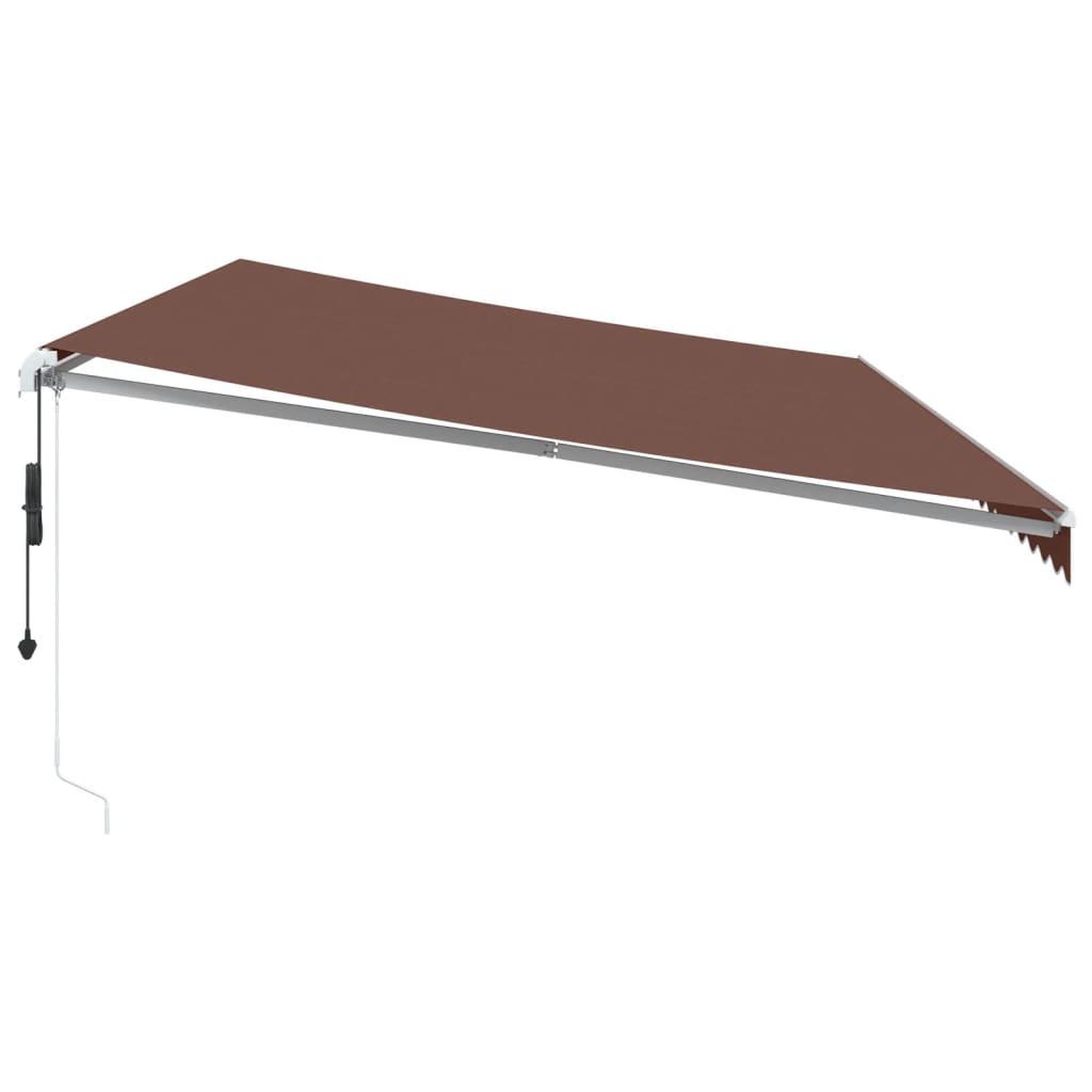 Voir la diapositive 4 : VIDAXL Auvent retractable automatique marron 600x300 cm
