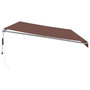 Voir la diapositive 4 : VIDAXL Auvent retractable automatique marron 600x300 cm