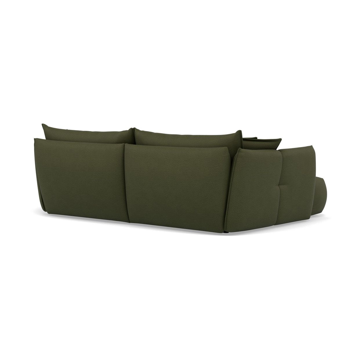 LISA DESIGN Cassiopee - canapé d'angle gauche 4 places en tissu texturé