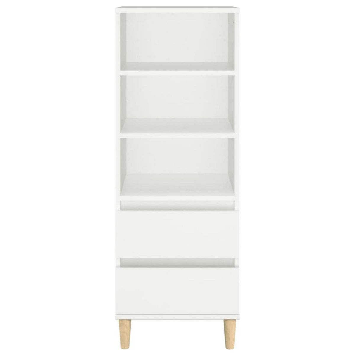 VIDAXL Buffet haut Blanc 40x36x110 cm Bois d'ingenierie