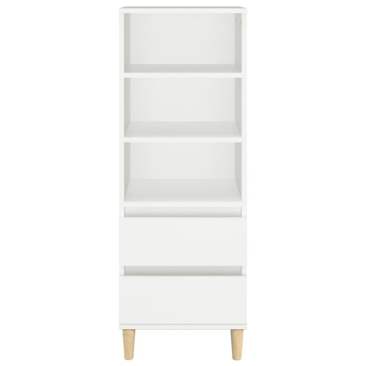 VIDAXL Buffet haut Blanc 40x36x110 cm Bois d'ingenierie