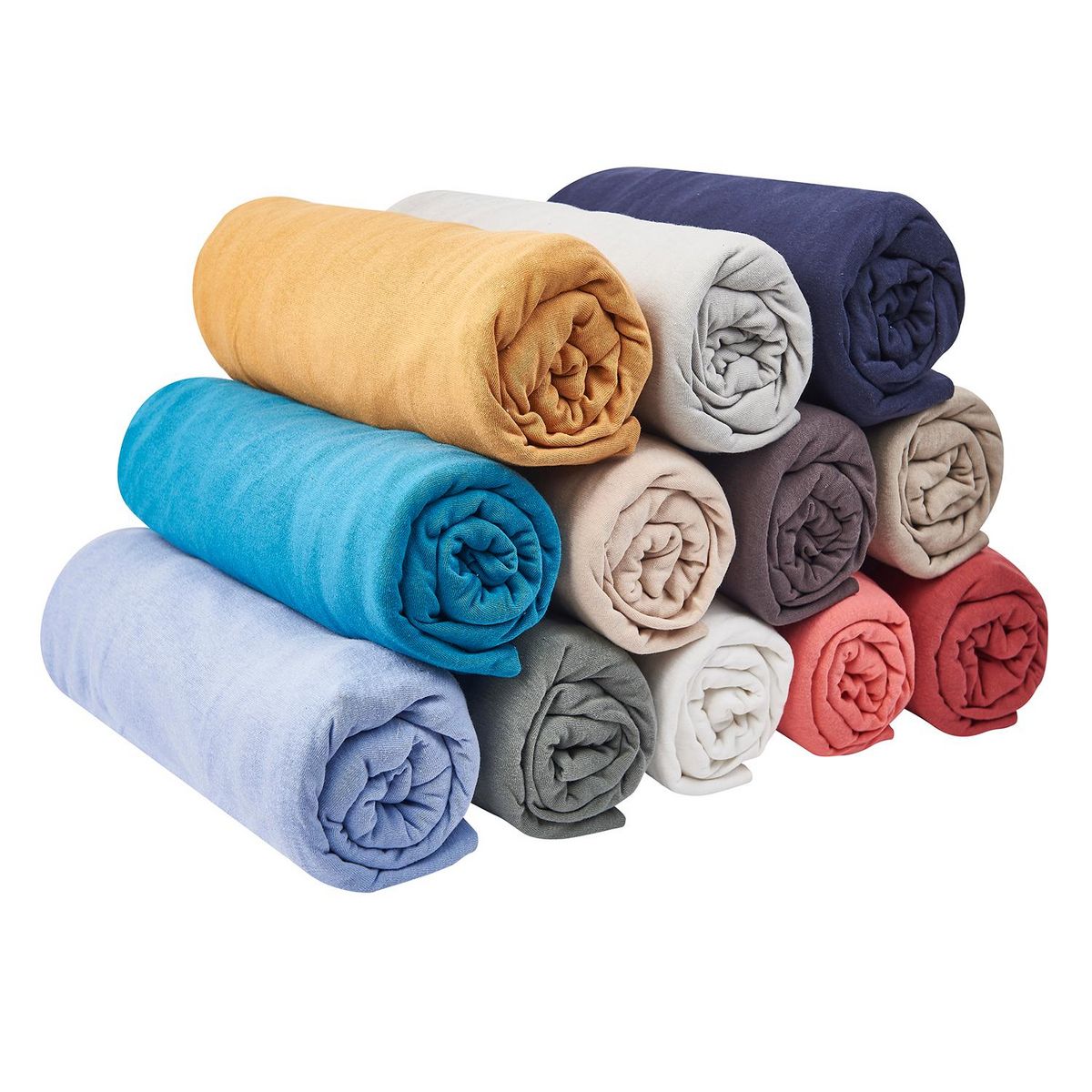 ACTUEL Drap housse uni en jersey coton - collection permanente