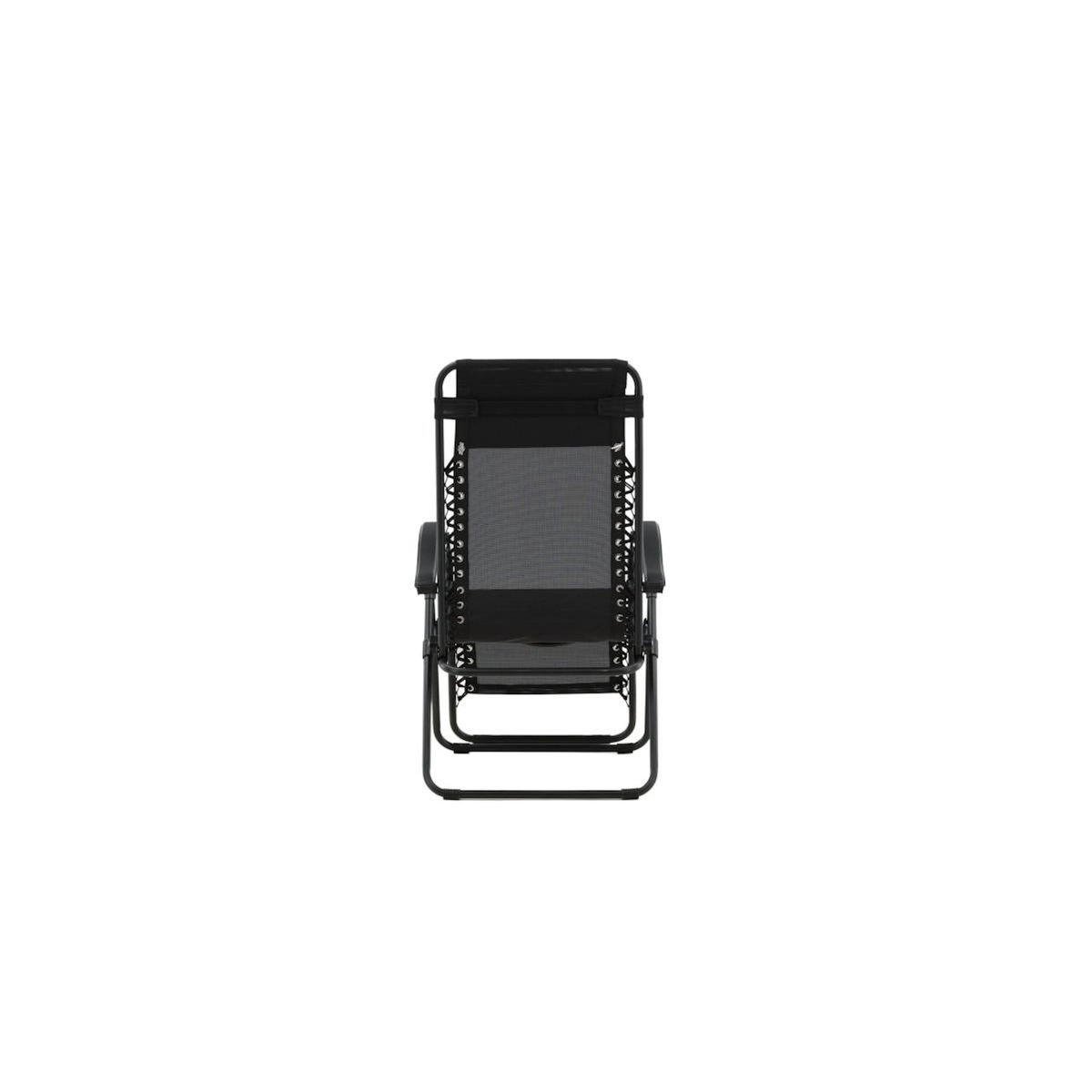 Paris Prix Chaise Longue en Métal  Baden  112cm Noir