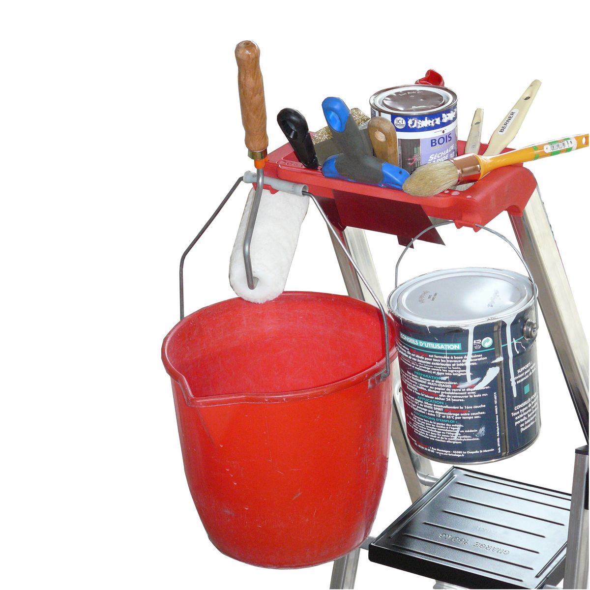 ESCALUX Escabeau Conforlux 5 marches - 2m99