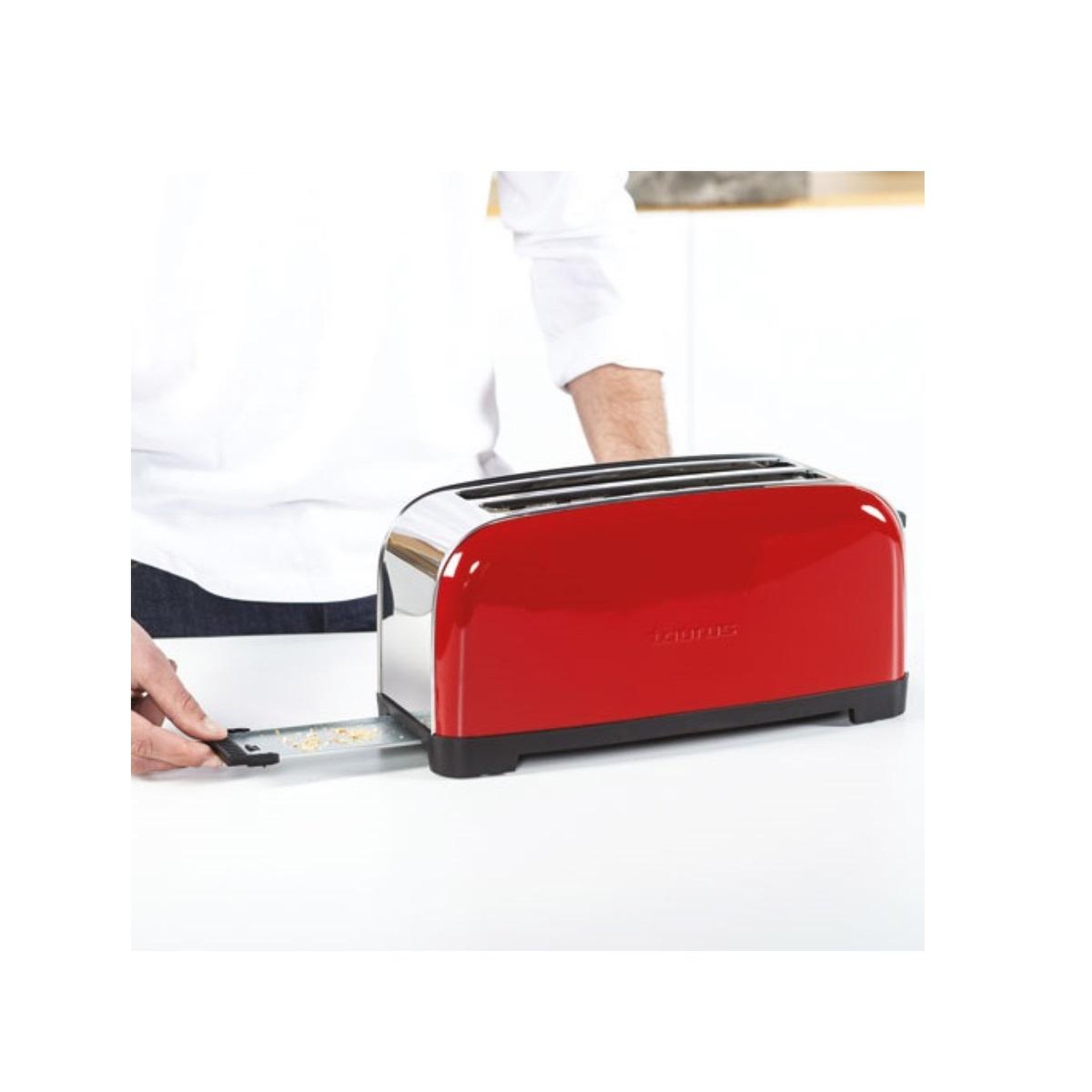 Voir la diapositive 4 : Taurus Grille-pains 2 fentes 1400w rouge - 960654000
