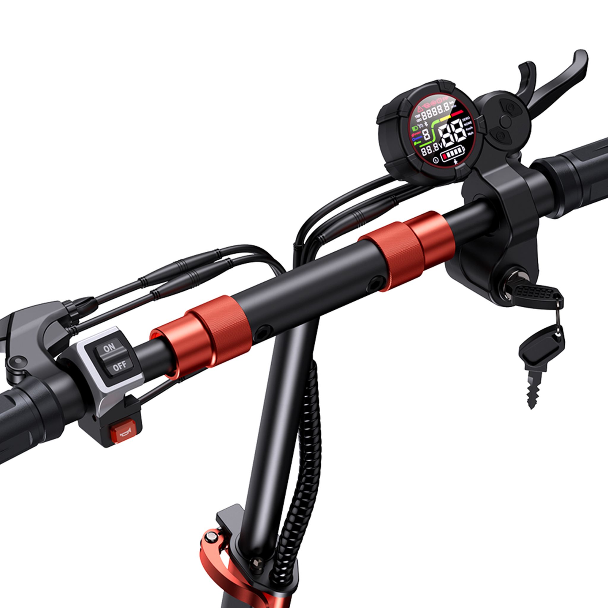 Voir la diapositive 5 : ISCOOTER Trottinette électrique pliable iScooter iX5S - 1000 W 48 V 15 Ah - Pneus 11 pouces - 25 km/h