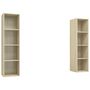 Voir la diapositive 2 : VIDAXL Meubles TV muraux 2 pcs Chene sonoma Bois d'ingenierie