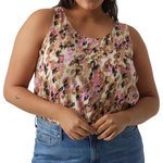 Vero Moda Débardeur Imprimé /Rose Femme Vero Moda CURVE Tigers Eye. Coloris disponibles : Beige