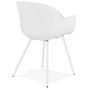 Voir la diapositive 4 : Paris Prix Chaise Design avec Accoudoirs  Sinco  85cm Blanc