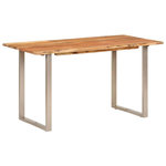 VIDAXL Table de salle a manger 140x70x76 cm Bois d'acacia solide