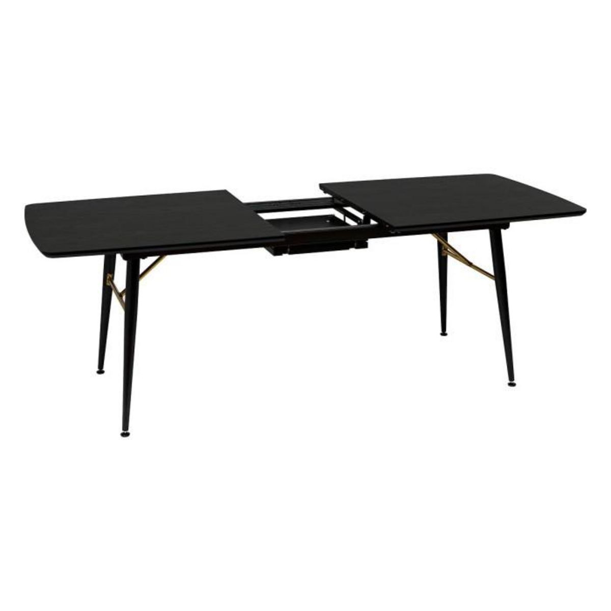 ATMOSPHERA Table à Manger Extensible  Aubrey  180-220cm Noir