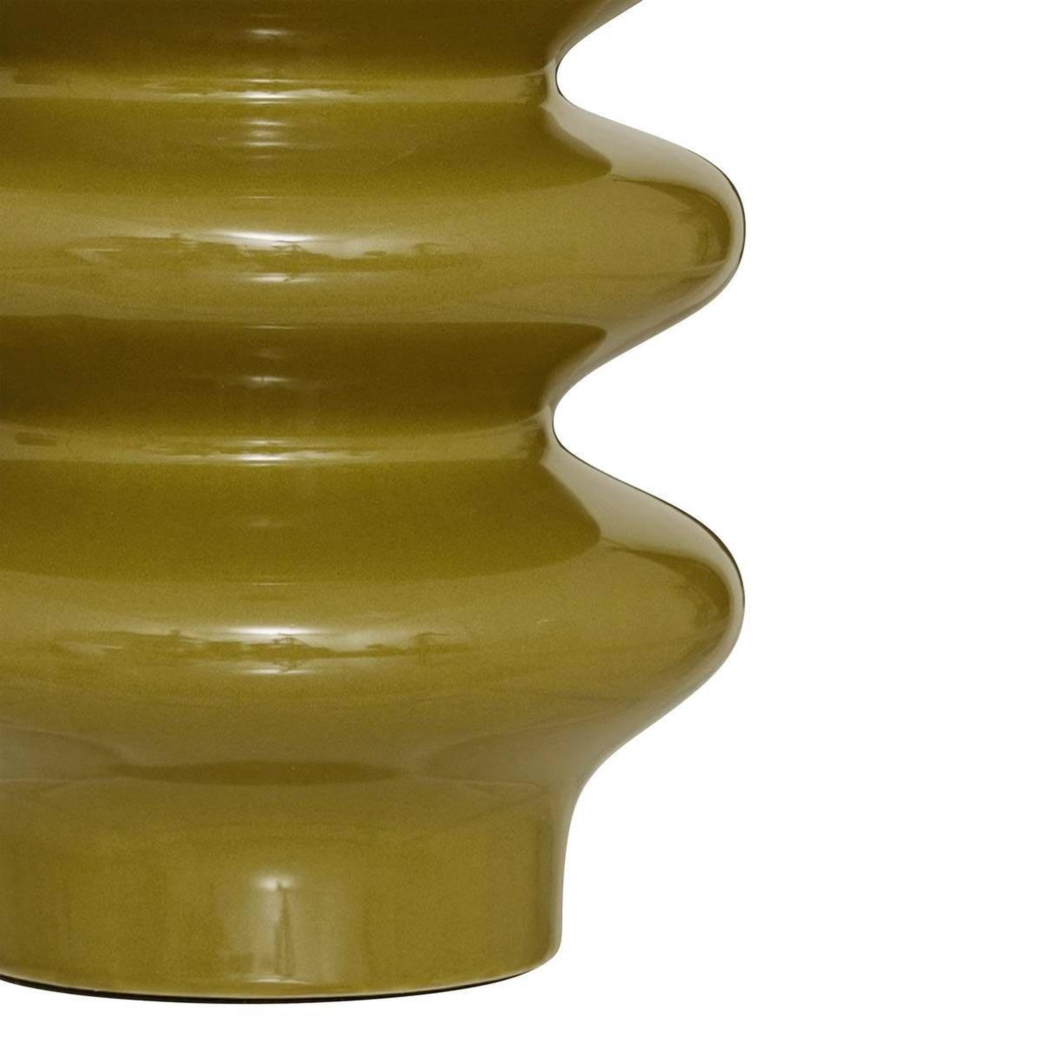 Voir la diapositive 3 : ATMOSPHERA Lampe à poser en céramique  vinus  44cm kaki
