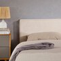 Voir la diapositive 5 : IDIMEX Tête de lit LORETTE 120 sur pieds, en tissu