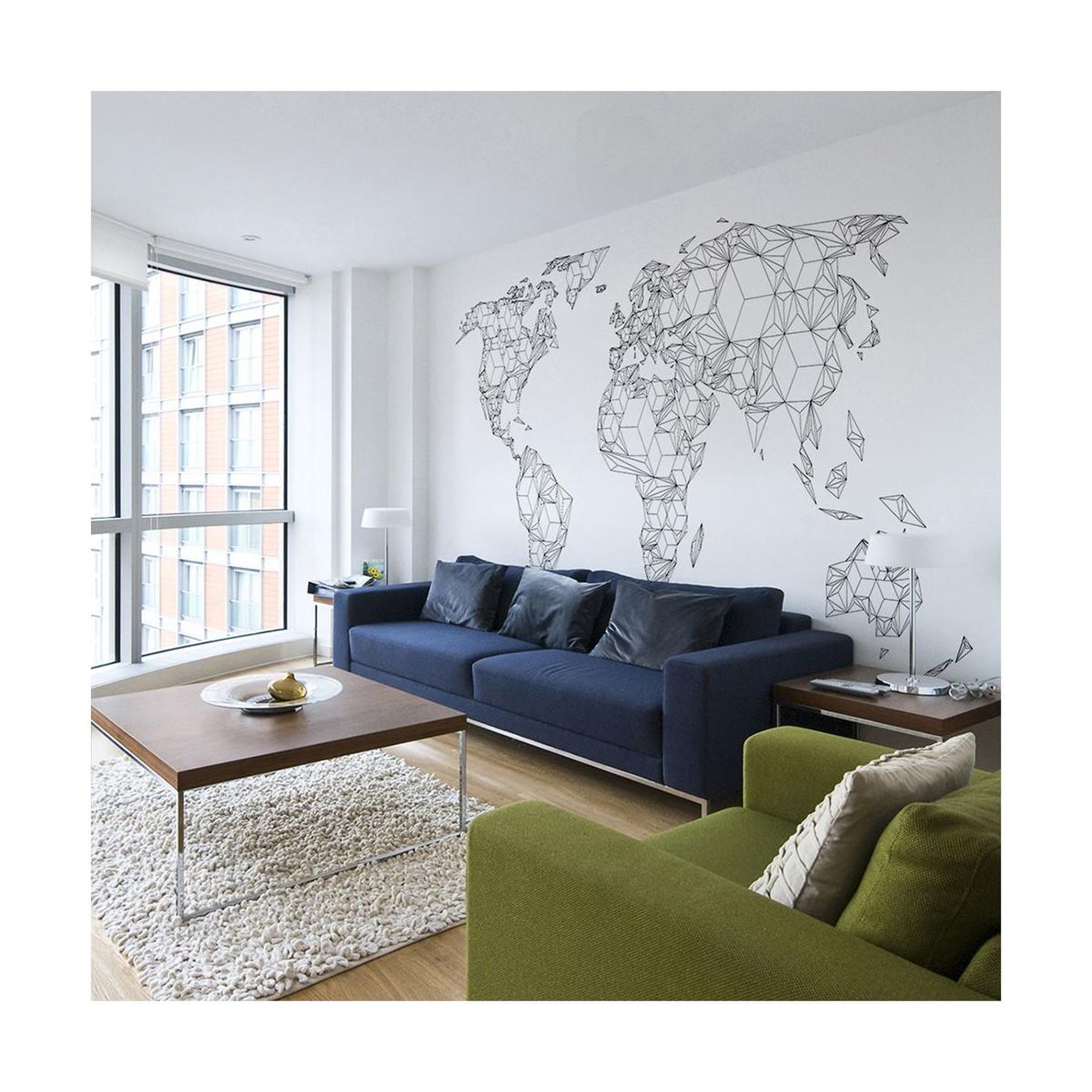 Paris Prix Papier peint xxl  map of the world white solids  270x550cm