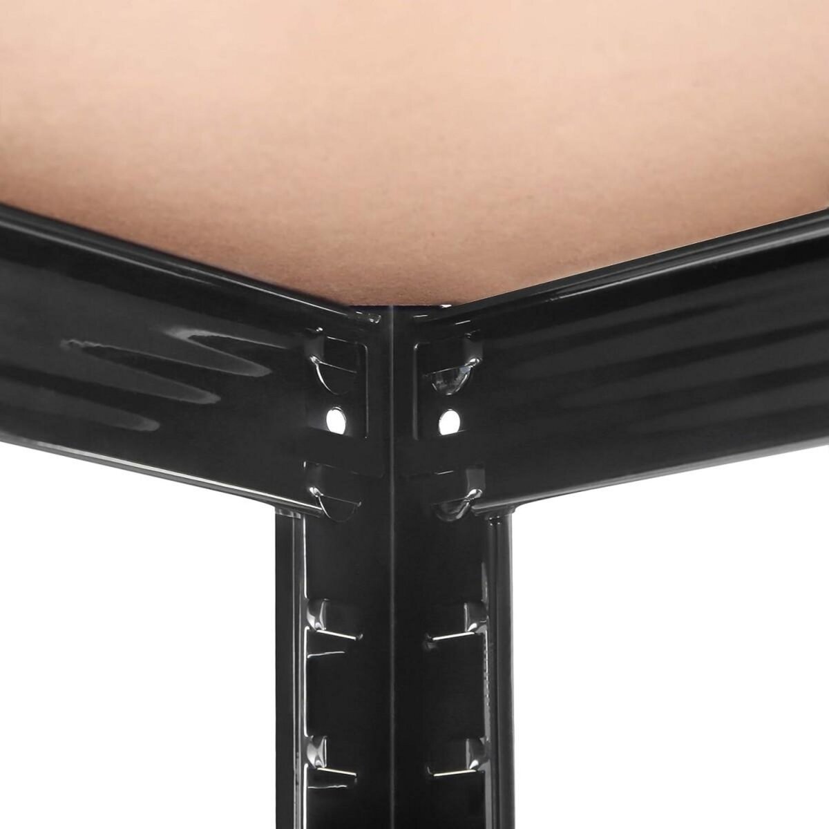 INTEC Etagère de Rangement Noire 90 x 60cm x H180cm - Rayonnage Métal Haute qualité 5 Plateaux Charges lourdes 1500kg INTEC