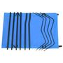 Voir la diapositive 3 : VIDAXL Lit de camping 180x60x19 cm Tissu Oxford et acier Bleu