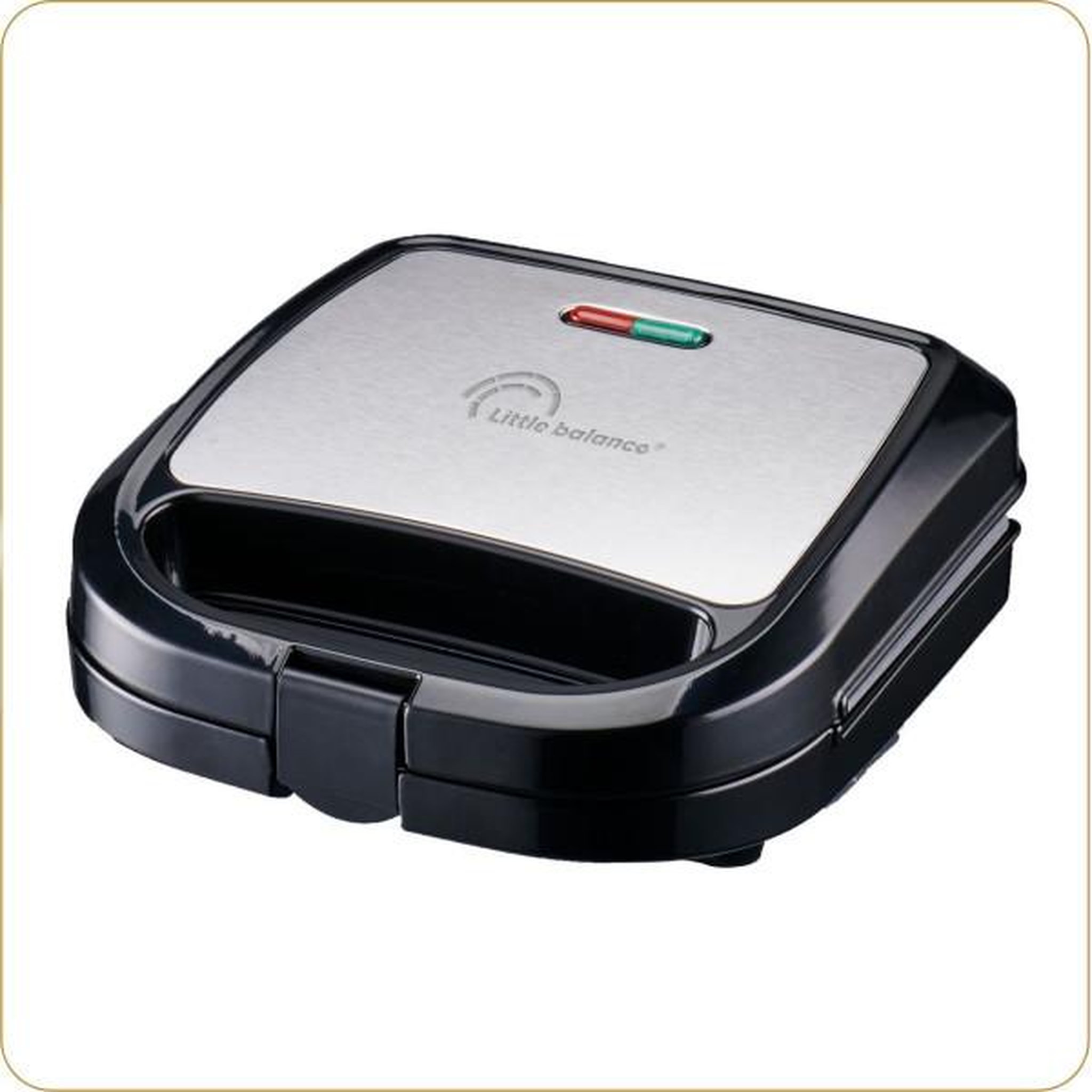 Voir la diapositive 1 : LITTLE BALANCE Machine a Gaufre - Gaufrier Electrique  LITTLE BALANCE - Happy Gaufres - Revetement antiadhésif sans PFAS - 750W