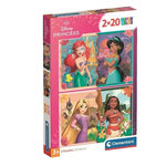 CLEMENTONI Puzzle Clementoni - Disney Princess 2x20 pièces