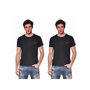 Voir la diapositive 1 : Black et Decker Lot de 2 t-shirts homme manches courtes en coton 140gr/m²