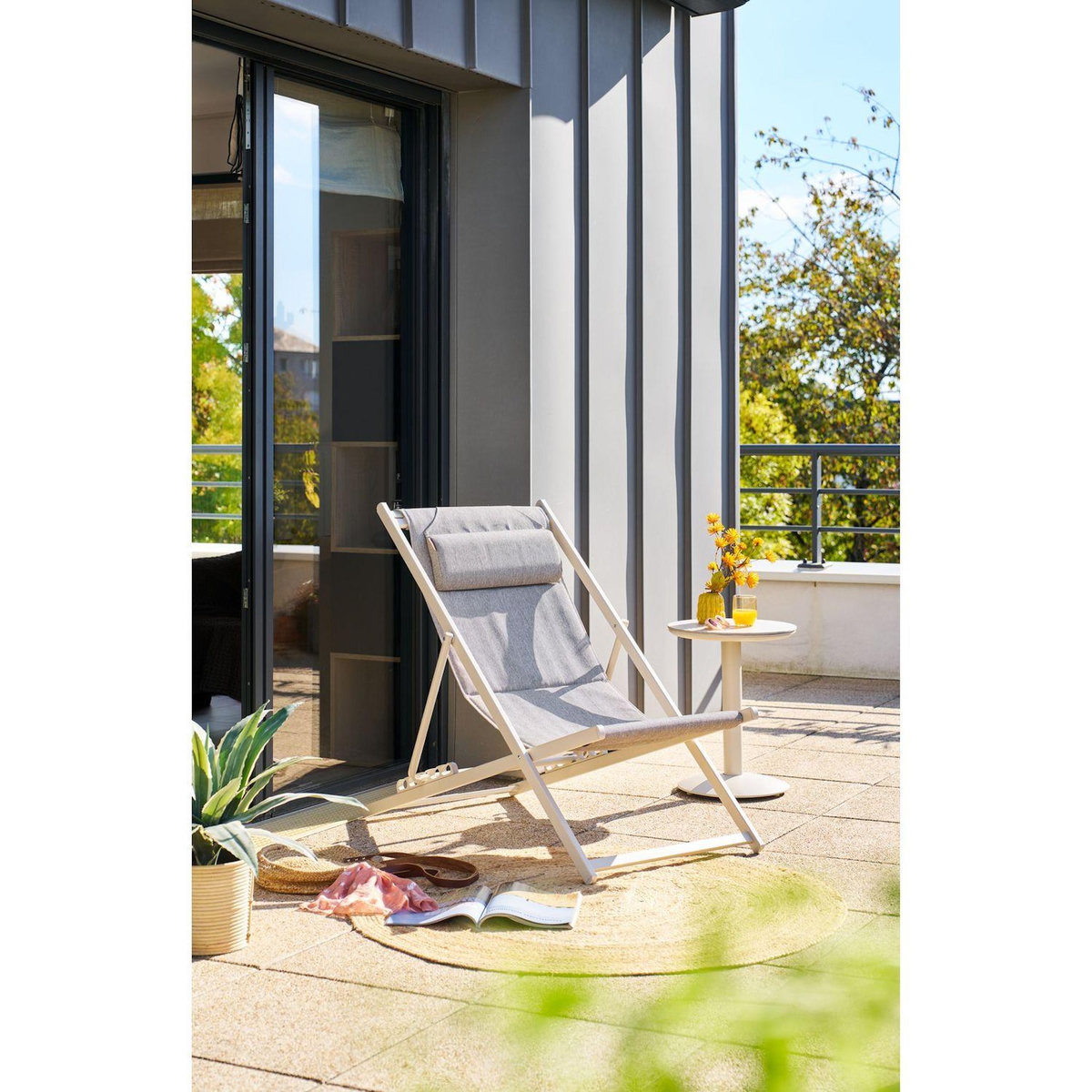 HESPERIDE Table d'appoint de jardin ronde SOLETIA