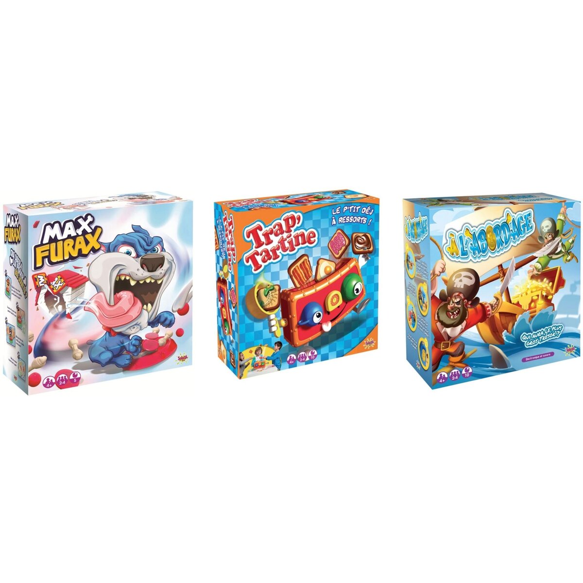 Tripack de jeu - Groin Goinfre, Trap'tartine et Monkey Game Splash Toys -  Intermarché
