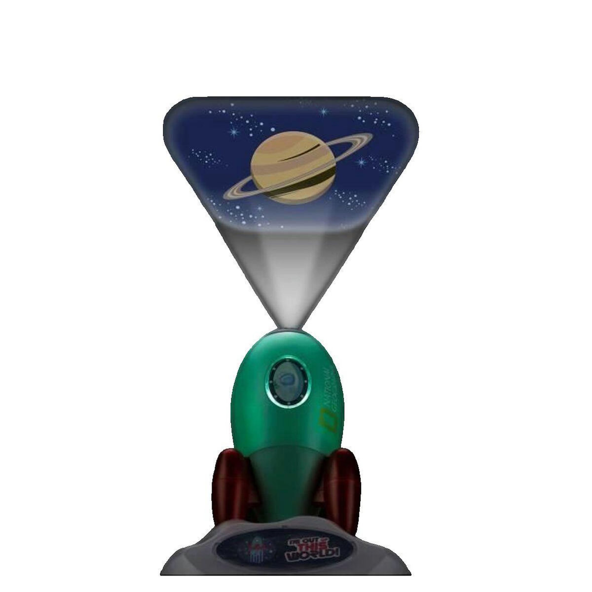 Bresser Veilleuse Fusée Spatiale Bresser vert et blanc