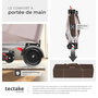 Voir la diapositive 3 : tectake Lit de voyage pour enfants peu encombrant pliable marron café