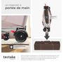 Voir la diapositive 3 : tectake Lit de voyage pour enfants peu encombrant pliable marron café