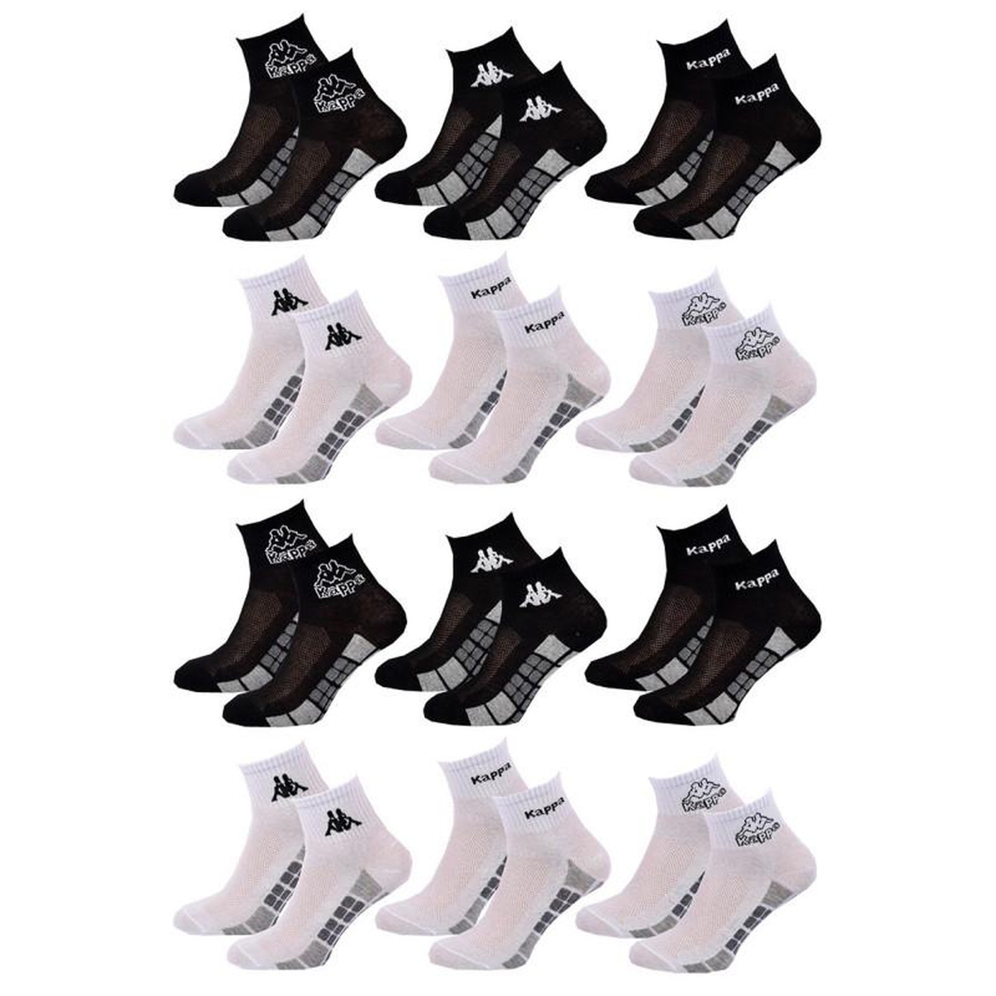 Voir la diapositive 1 : KAPPA Chaussettes Enfant QUARTER KAPPA Lot de 12