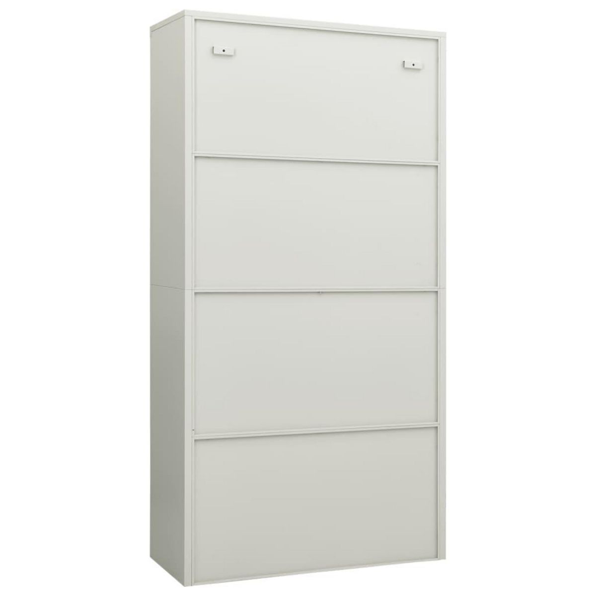 VIDAXL Armoire a casiers Gris clair 90x40x180 cm Acier
