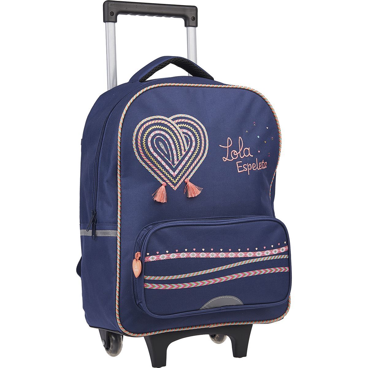 LOLA ESPELETTA Sac à dos à roulettes bleu 